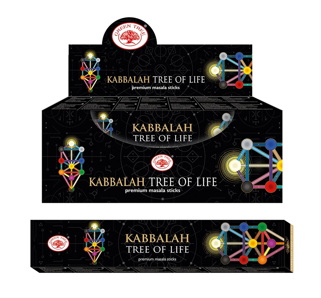 Green Tree Weihrauch Kabbalah Baum des Lebens (12er Packung - 15 Gramm)