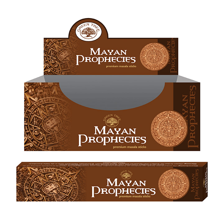 Green Tree Weihrauch Maya Prophezeiungen Masala (12er Pack)