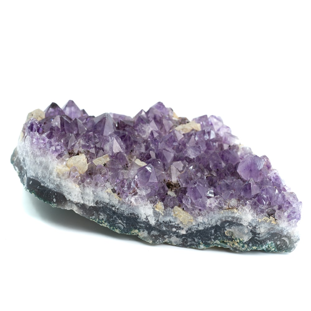 Grober Amethyst mit Calcit Edelstein 90 - 150 mm