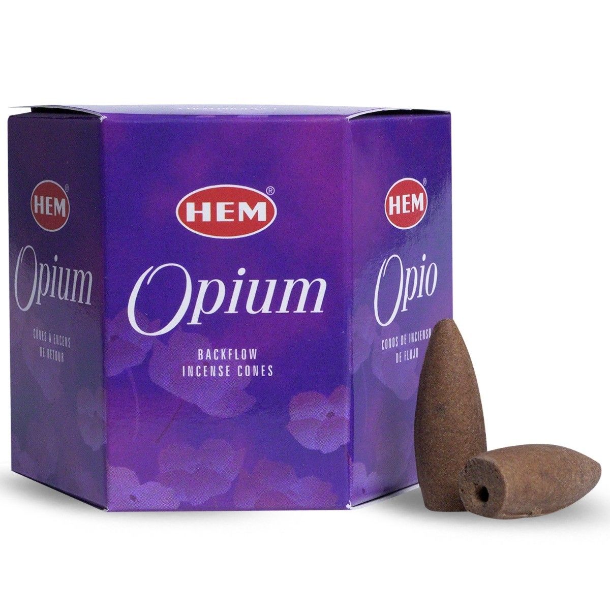 HEM Backflow-R-ucherkegel Opium (12 Kegel)