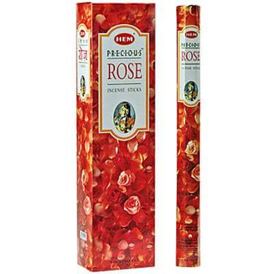 Hem Weihrauch kostbare Rose (extra lang - 6er Pack)