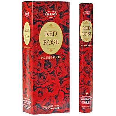 HEM Weihrauch Rote Rose (6 Packungen)