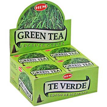 HEM Weihrauchkegel Gr-ner Tee (12 Packungen)
