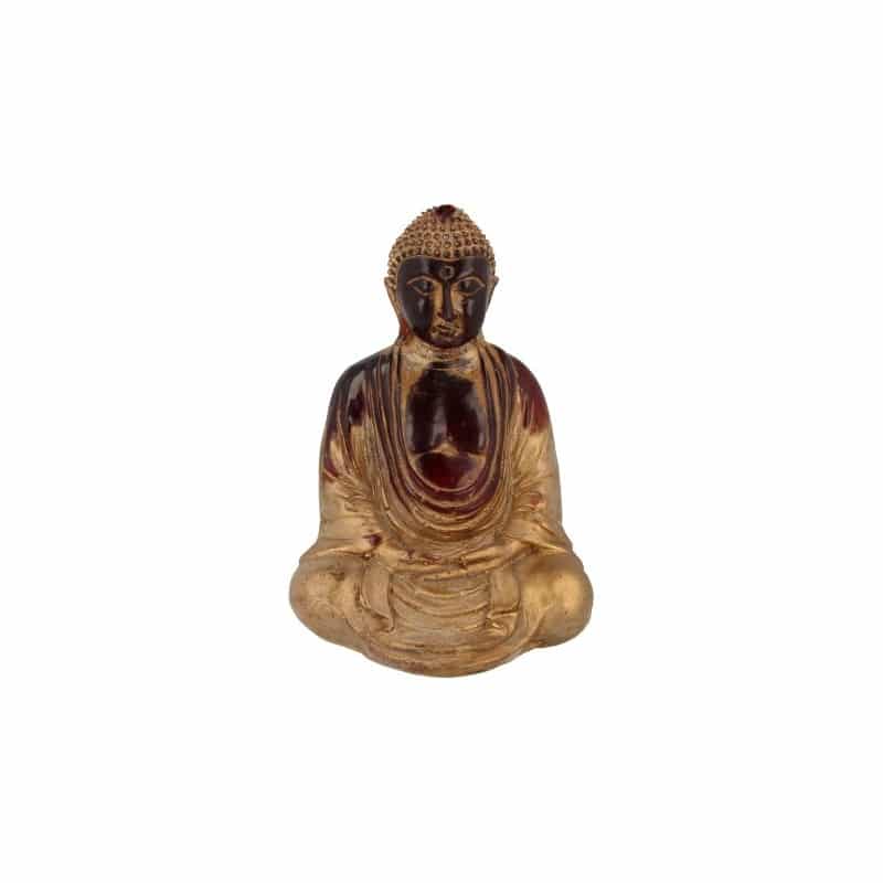Japanische Buddha-Statue Kunststoff Rot (15-5 x 12 cm)