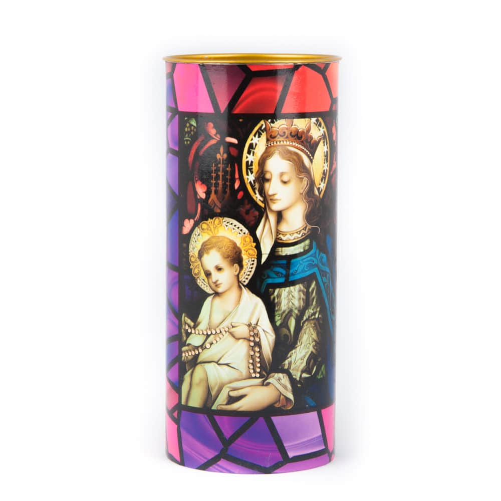 Kerzen Maria und Jesus Einzigartige Lichteffekte