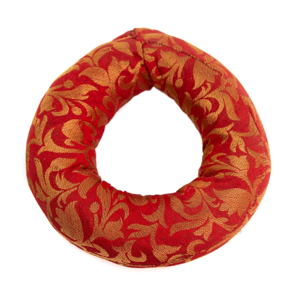 Klangschalenkissen Ringf-rmig Rot (15 x 4 cm)