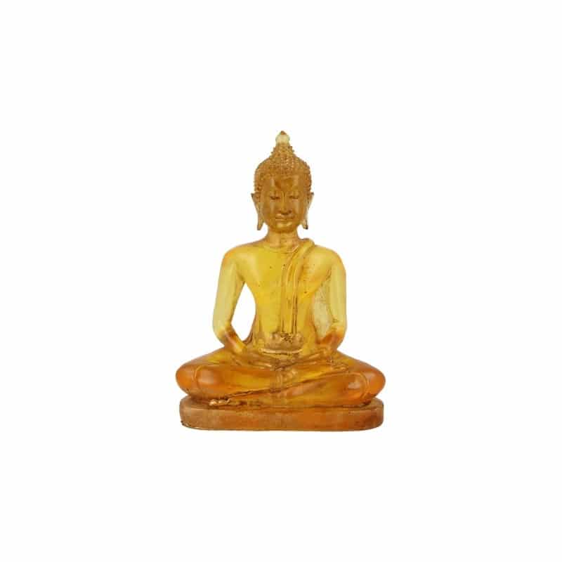 Kleines Statue von Buddha (gelb) unter Home & Living - Spirituelle Figuren - Buddha Figuren - Sitzender Buddha