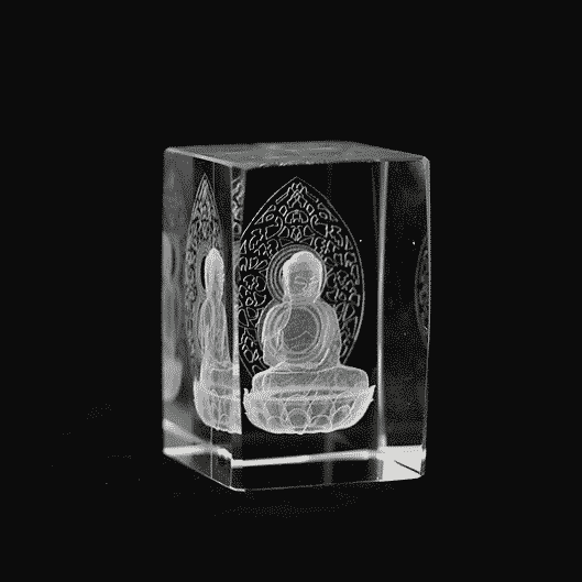 Kristall Laser Buddha 2873