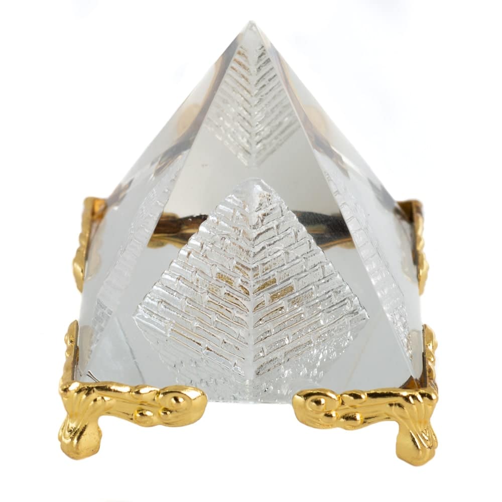 Kristall-Piramide Feng Shui mit F-en (5 cm)