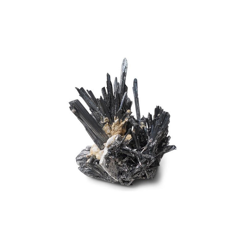 Kristallisierter Edelstein Antimonit China (Modell 195) unter Edelsteine & Mineralien - Edelstein Arten - Rohe Edelsteine