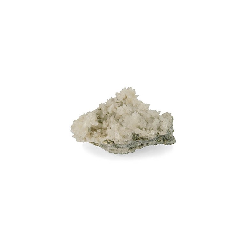 Kristallisierter Edelstein Calcit Wei-er Hundezahn - Pyrit (Modell 331)