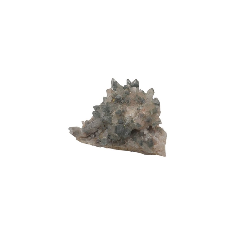 Kristallisierter Edelstein Chlorit - Quarz (Modell 319) unter Edelsteine & Mineralien - Edelstein Arten - Rohe Edelsteine
