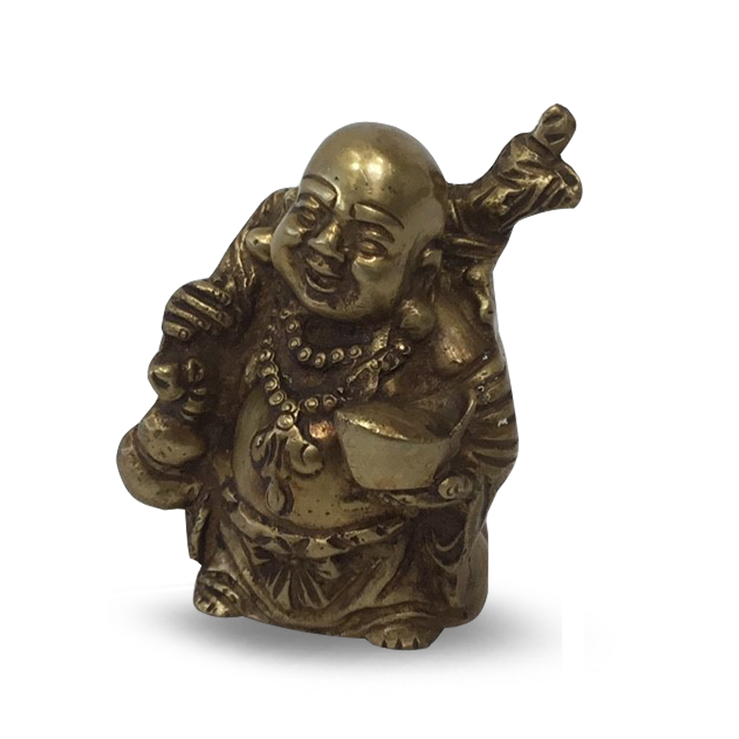 Lachende Buddha-Statue Sakyamoeni - 11 cm