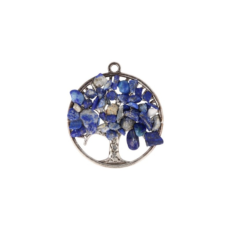 Lapis Lazuli Lebensbaum Anh-nger (30 mm)