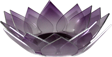 Lotus Kerzenhalter Acryl Krone Chakra