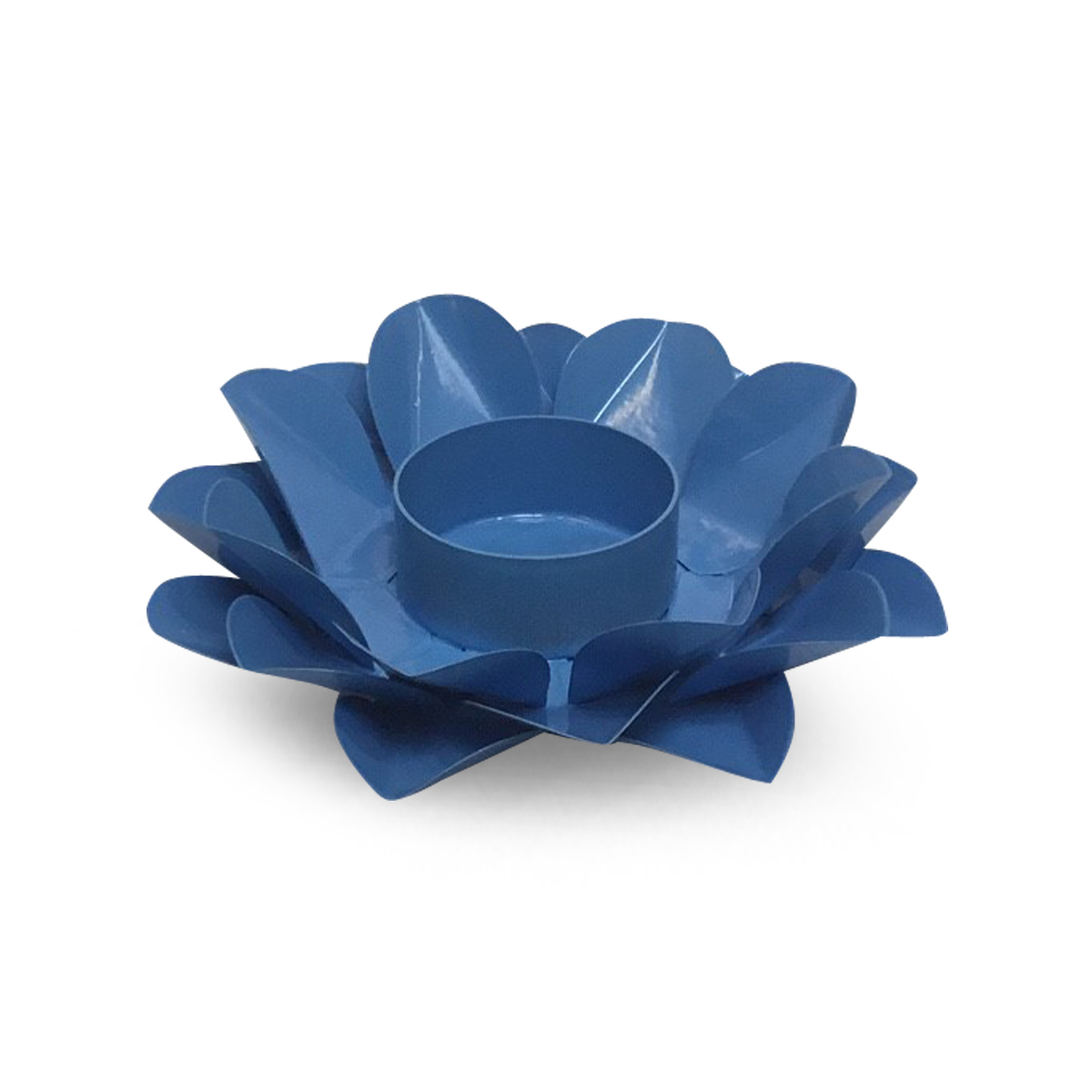 Lotus Kerzenhalter Blaues Kehlchakra