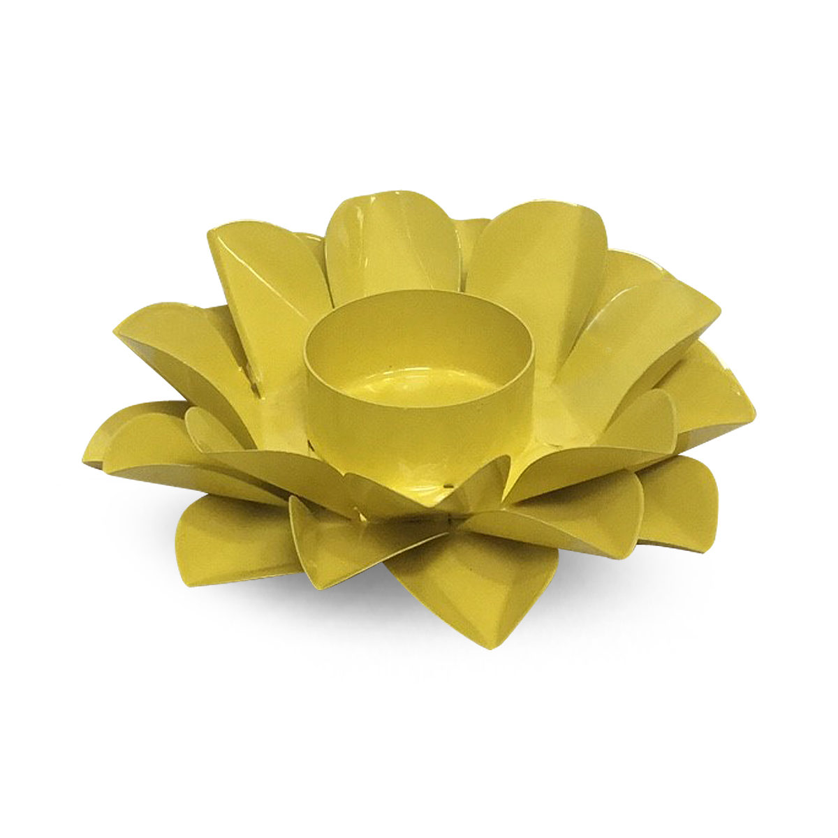 Lotus Kerzenhalter Gelbes Solarplexus-Chakra