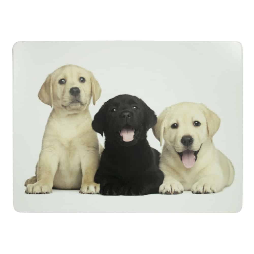 Luxe Tischsets 3 Labrador-Welpen (Satz von 4)