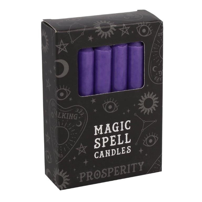 Magic Spell Kerzen Wohlstand (Lila- 12 St-ck)