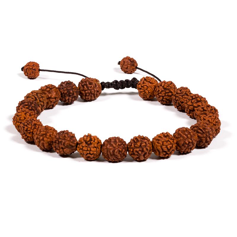 Mala Armband Rudraksha 21 Perlen (verstellbar)