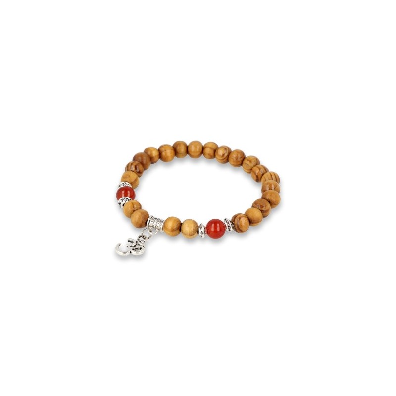 Mala Herrenarmband Karneolholz - OHM unter Schmuck - Boho Schmuck - Boho Armb?nder - Schmuck - Edelstein-Armb?nder - Charm Armb?nder - Schmuck - Herrenschmuck - Herrenarmb?nder - Schmuck - Malas - Mala Armb?nder - Schmuck - Edelstein-Armb?nder - Mix-Armb?nder - Schmuck - Om-Schmuck - Om-Armb?nder