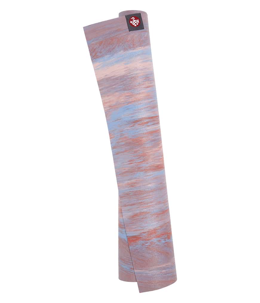 Manduka eKO SuperLite Reise Yogamatte Deep Coral Marbled - Mehrfarbig - 180 x 61 x 0-15 cm