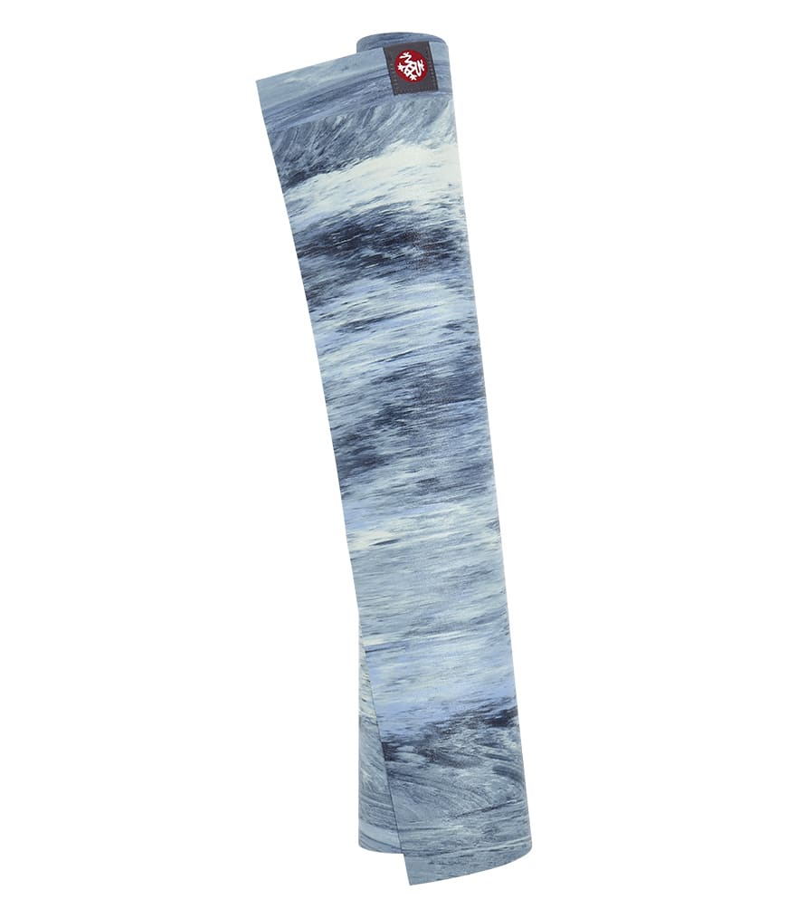 Manduka eKO SuperLite Reise Yogamatte Sea Foam Marbled - Blau - 180 x 61 x 0-15 cm