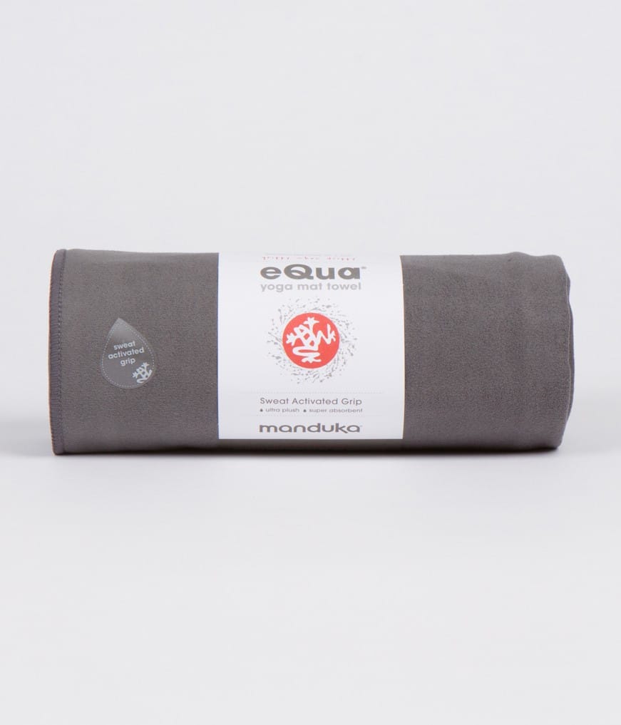 Manduka eQua Yoga Handtuch - Thunder - Klein (Grau)