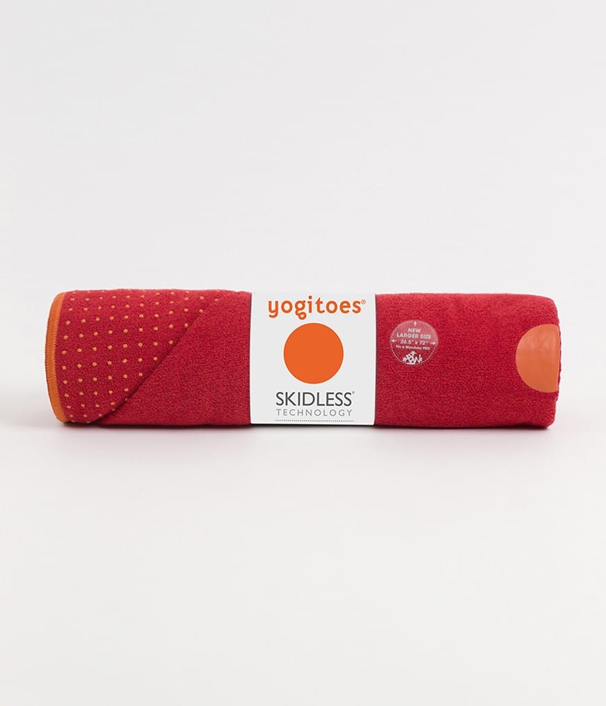 Manduka Yogitoes Rutschfestes Yoga Handtuch - Chakrared aka