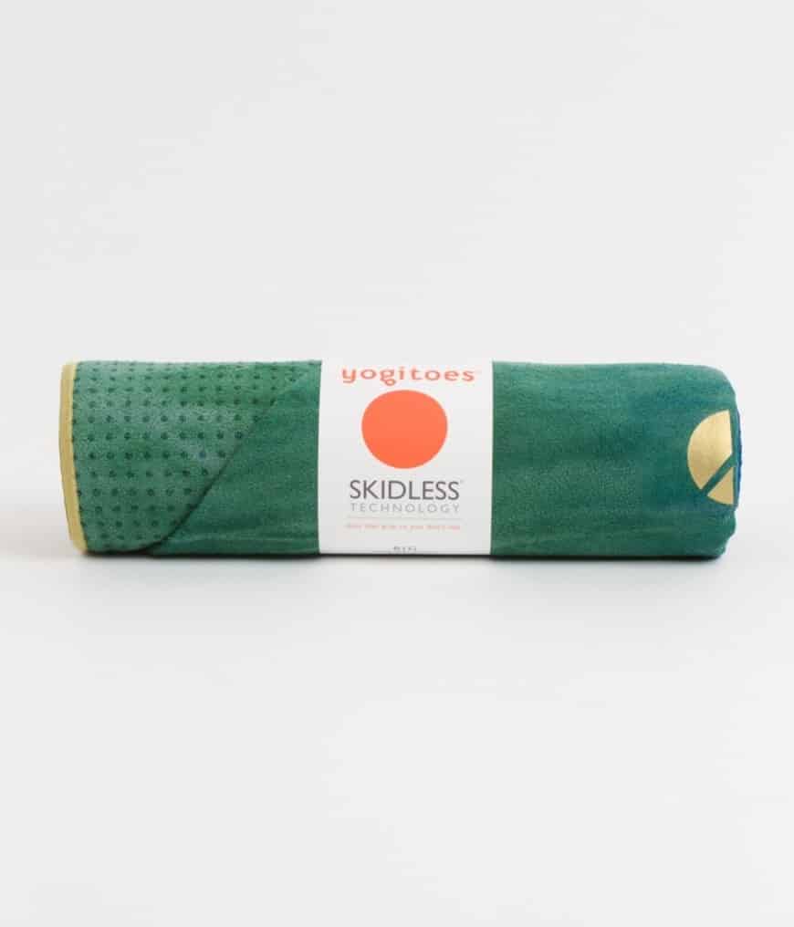 Manduka Yogitoes Skidless Yoga Handtuch - Peacock - Gr-n - 173 x 61 cm unter Yoga - Yoga Handt?cher - Marken - Manduka - Manduka Yoga Handt?cher - Marken - Manduka - Manduka Yogitoes