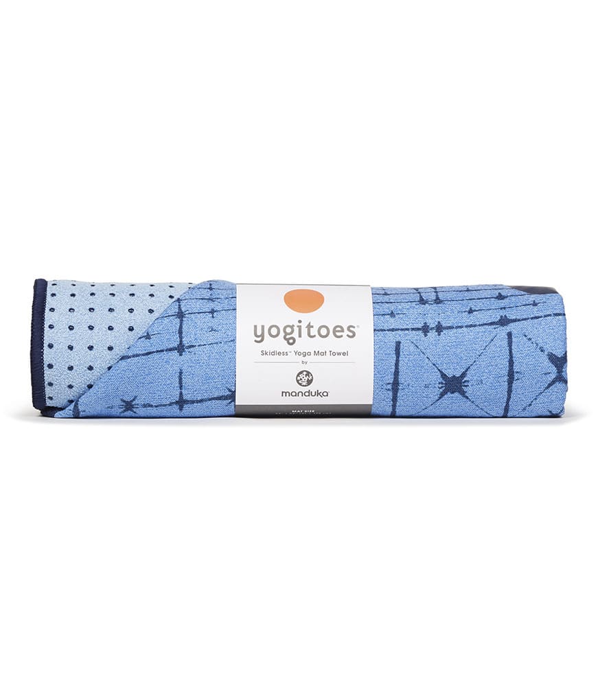 Manduka Yogitoes Skidless Yoga Handtuch - Star Dye Clear Blue - Blau - 173 x 61 cm