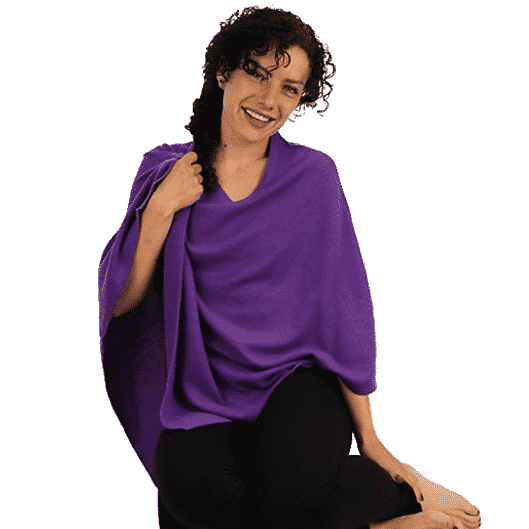 Meditation Poncho Cashmere violett