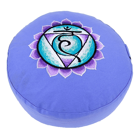 Meditationskissen 5- Chakra bestickt (33 x 17 cm) unter Meditation - Meditationskissen - Meditationskissen Chakra - Meditation - Meditationskissen - Meditationskissen Rund - Marken - Yogi & Yogini - Yogi & Yogini Meditationskissen