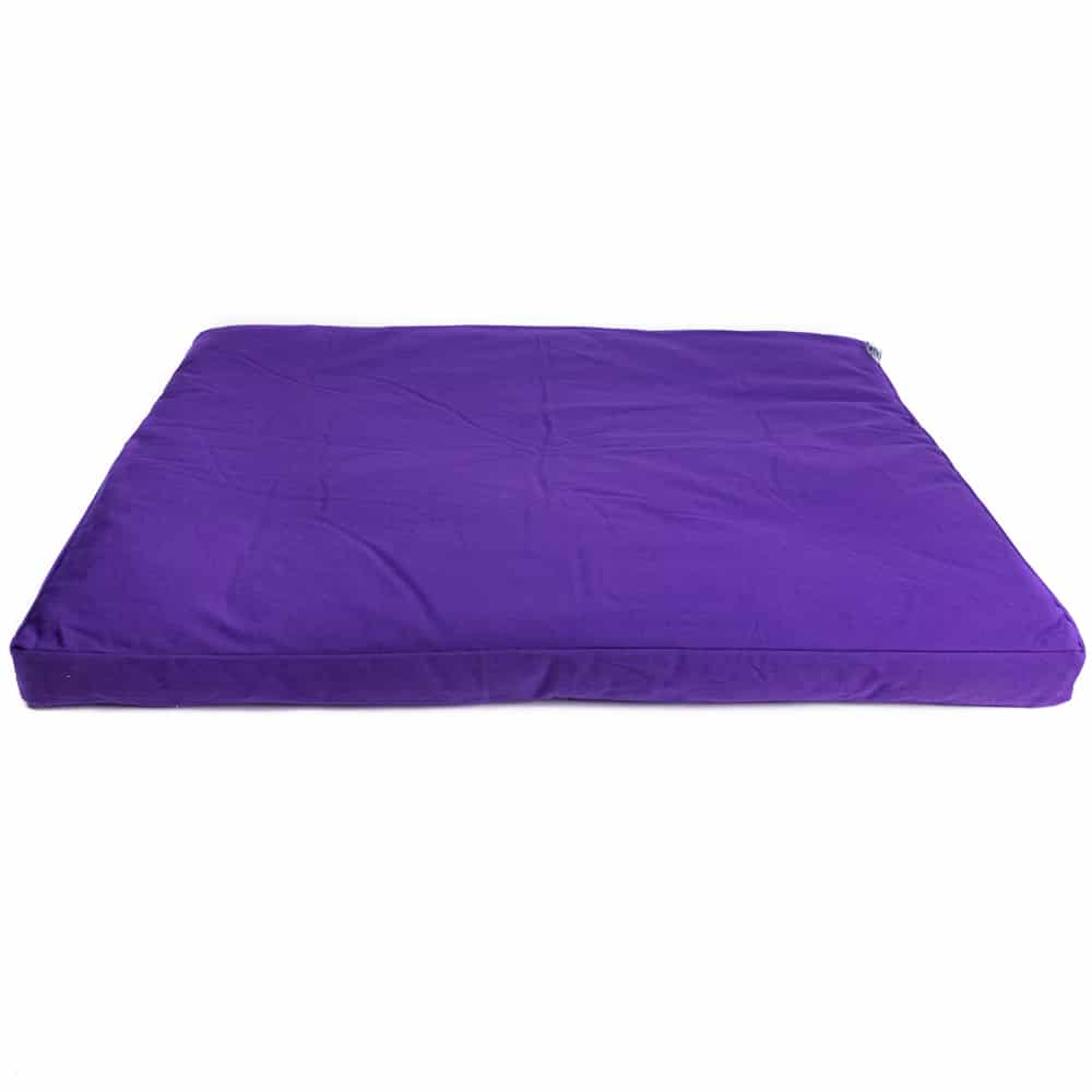 Meditationsmatte Zabuton Violett Baumwolle - 86 x 66 x 6 cm - inkl- Innenbezug