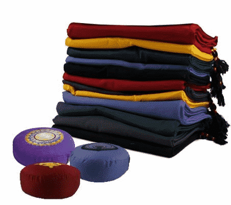 Meditationsmattenh-llen SET 7 Chakra Farben