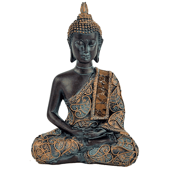Meditierender Buddha Antiklook Thailand - 15 cm