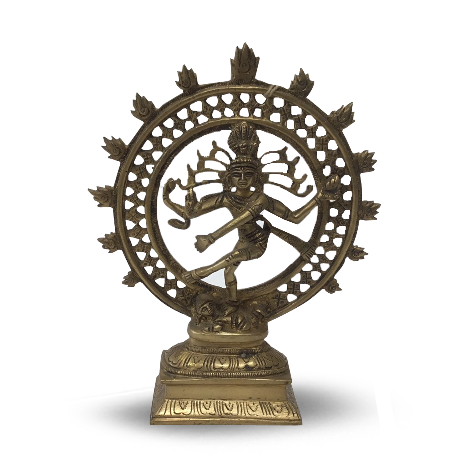 Messing Shiva Nataraj Doppelring - 22 unter Home & Living - Spirituelle Figuren - Hinduistische G?tterfiguren - Home & Living - Spirituelle Figuren - Shiva Figuren