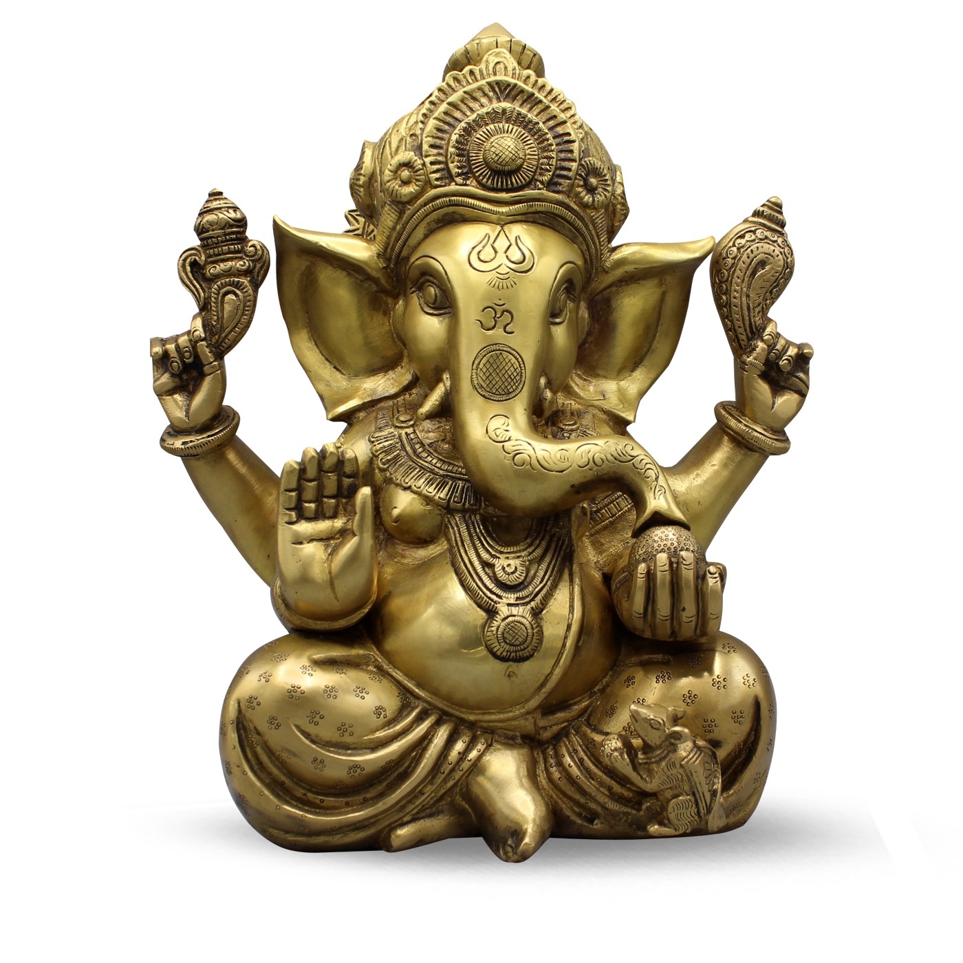 Messing Statue Ganesh (30 cm)