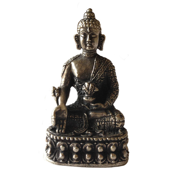 Metall-Statue Mini-Medizin-Buddha (8-2 cm)