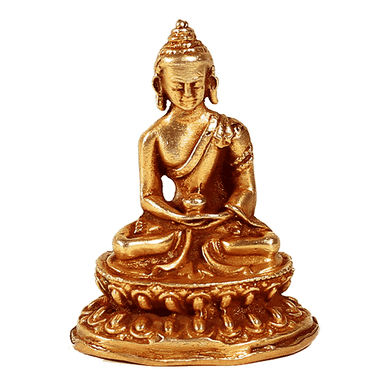 Mini-Statue Amitabha (vergoldet) - 5 cm