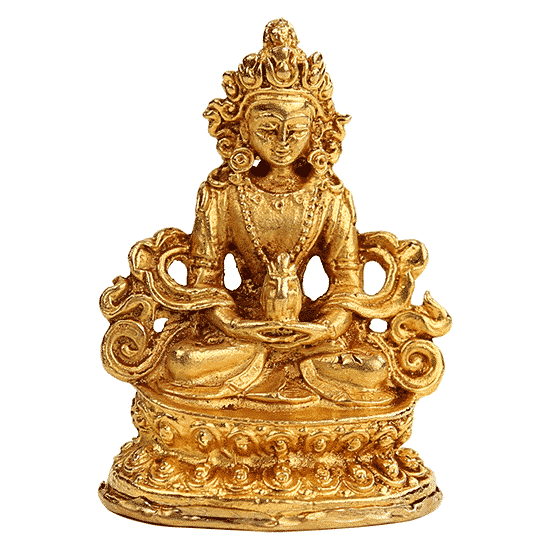 Mini-Statue Amitayus (gold) - 5 cm