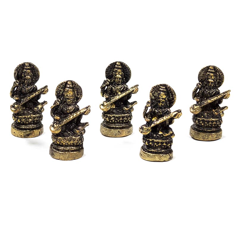 Miniatur-Saraswati (3-5 cm) unter Home & Living - Spirituelle Figuren - Buddha Figuren - Mini Buddha