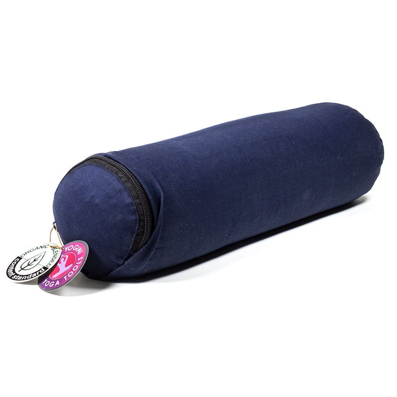 Minibolster dunkelblau BIO (12 x 40 cm)