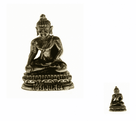 Minifigur Buddha Stabilit-t Akshobya Messing
