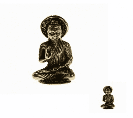 Minifigur Buddha Weisheit Vairochana Messing