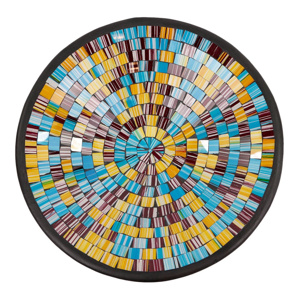 Mosaik-Schale Braun-Mehrfarbig (38 cm)