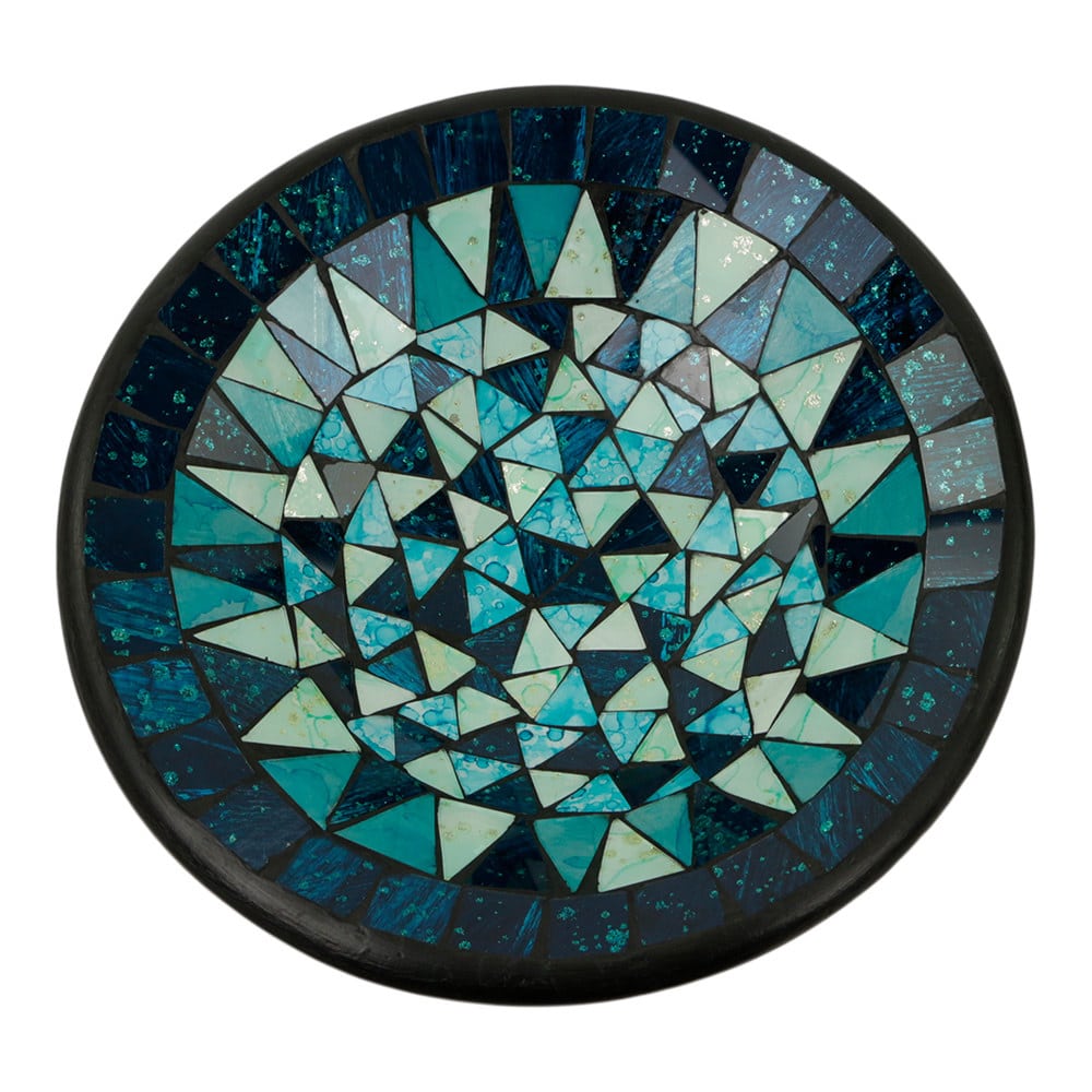 Mosaik-Schale Dunkel- und Hellblau (28 cm)