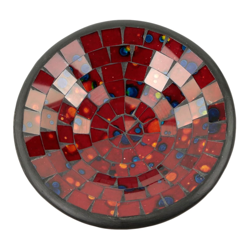 Mosaik-Schale Rot Mix (21 cm)
