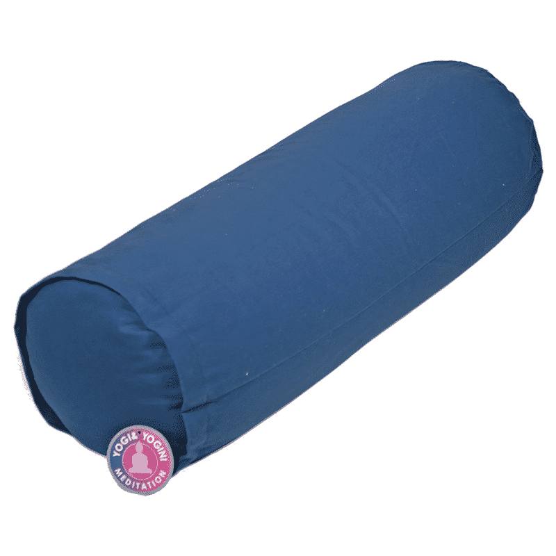 Nackenrolle blau Rund unter Yoga - Yoga bolster - Yoga Bolster Rund - Yoga - Yoga Kissen - Yoga Kissen Rund