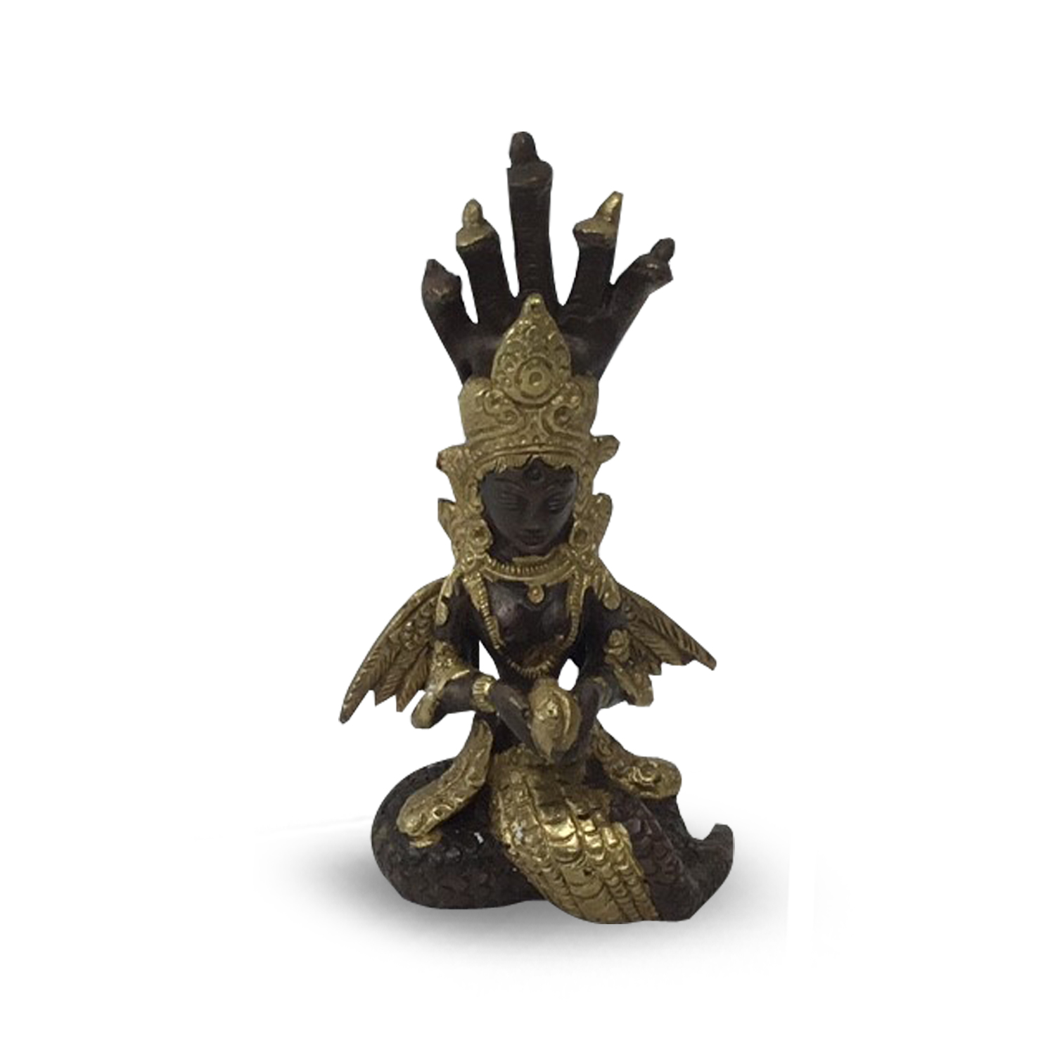 Naga Buddha mit Schlangenkrone - 12 cm